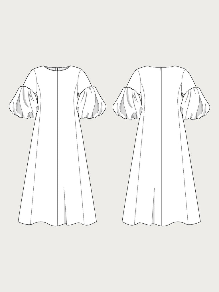 BALLOON SLEEVE DRESS PATTERN -- The Assembly Line Patterns BALLOON SLEEVE DRESS PATTERN -- The Assembly Line Patterns