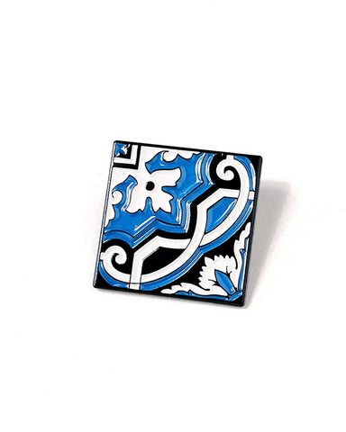 Needle Minder Portuguese Tile Magnet (enamel pin)