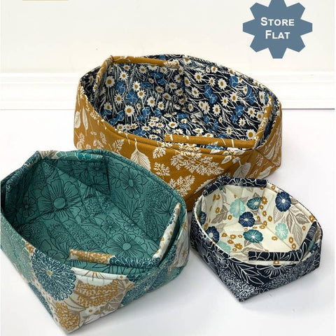 Flip and Fill Baskets | Sewing Pattern