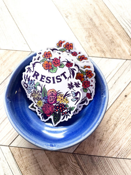 Resist: Feminist Sticker