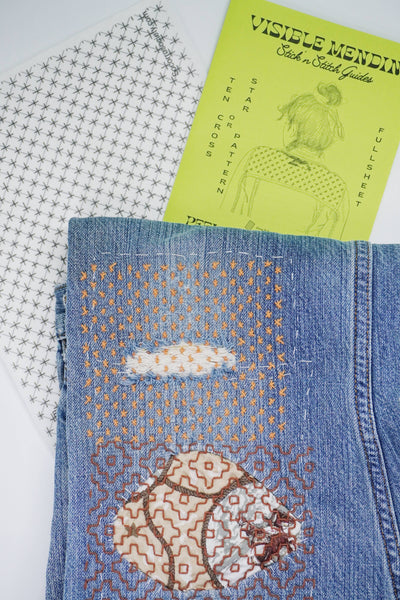 Sashiko Inspired Star/Ten Cross Stick and Stitch Pattern