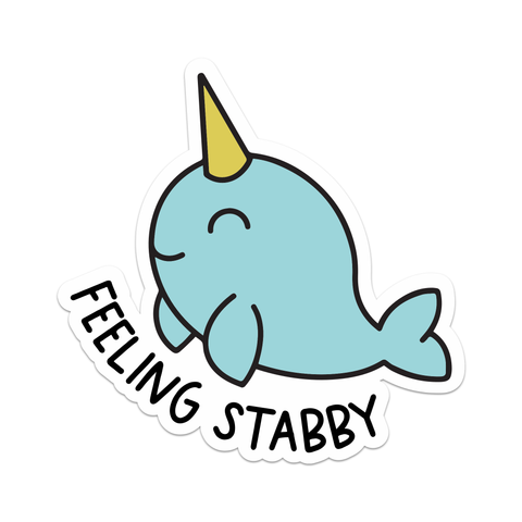 Feeling Stabby Vinyl Sticker