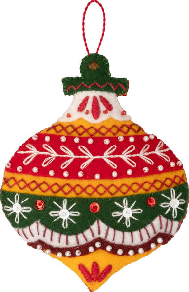 Bucilla® Santa’s Nordic Ornaments Felt Kit