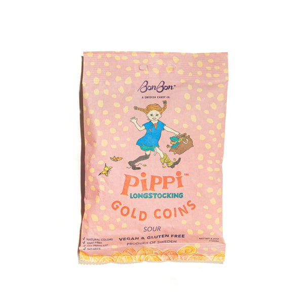 Pippi Longstocking Gold Coins - Swedish Candy 4.2oz (120g)