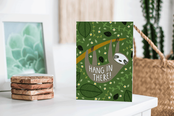 Hang In There Sloth Card--Retiring Soon!