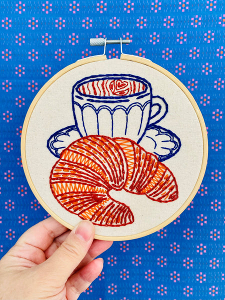 Croissant Complete Embroidery Kit