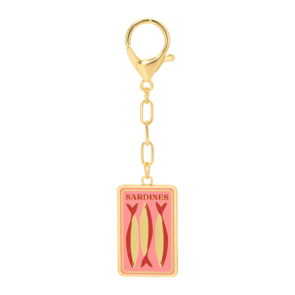 Enamel Bag Charm - Sardines