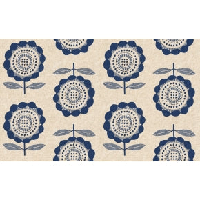 Kibori - Peko - Navy Canvas Fabric for Cotton + Steel