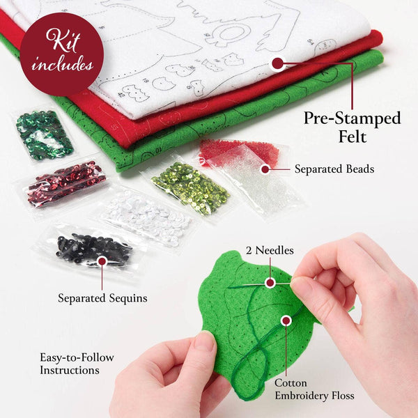 Bucilla ® Seasonal Felt Stocking Kit - Christmas Town