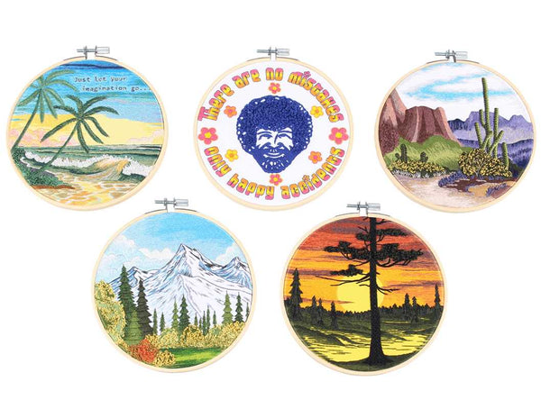 Bob Ross Embroidery by Deborah Wilding