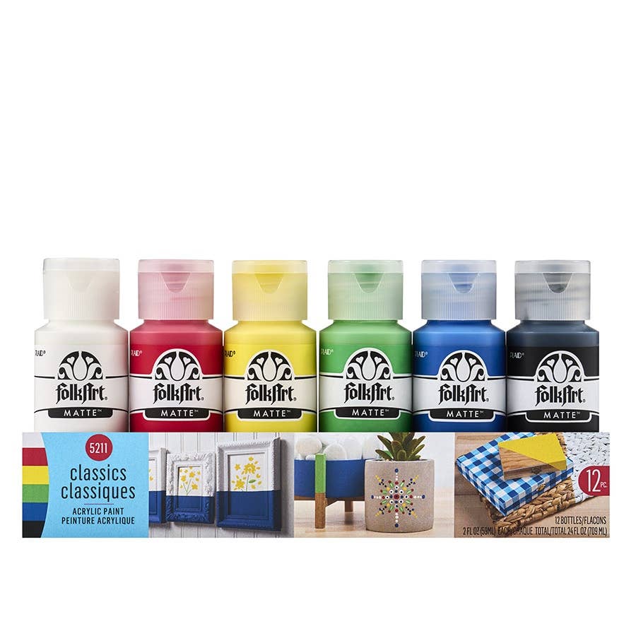 FolkArt ® Acrylic Value Paint Set - Classics, 6 Colors