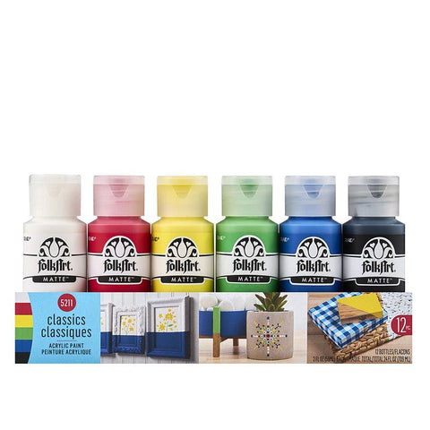 FolkArt ® Acrylic Value Paint Set - Classics, 6 Colors