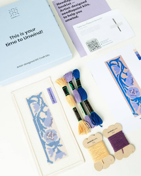 Bluebell Bookmark Needlepoint Kit