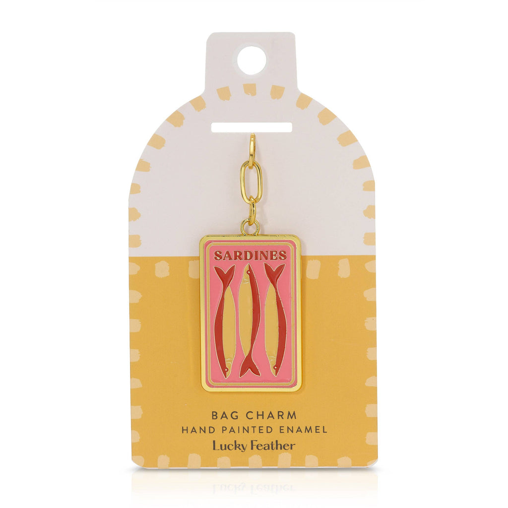 Enamel Bag Charm - Sardines