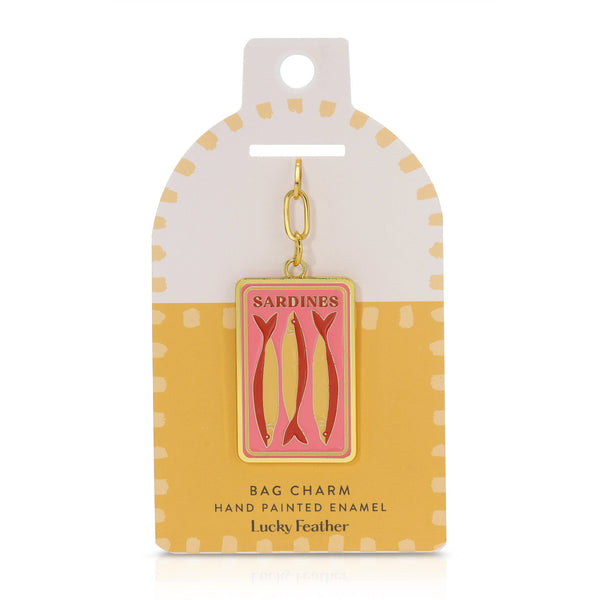 Enamel Bag Charm - Sardines