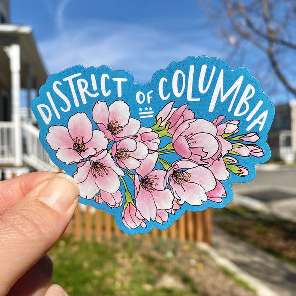 DC Cherry Blossoms - Vinyl Sticker