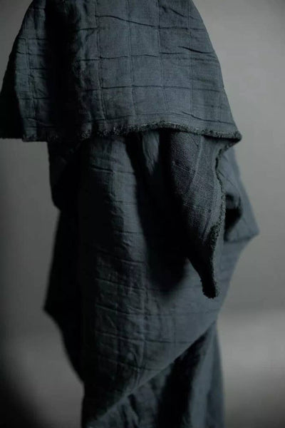 Moody Blue Jacquard Square Cotton