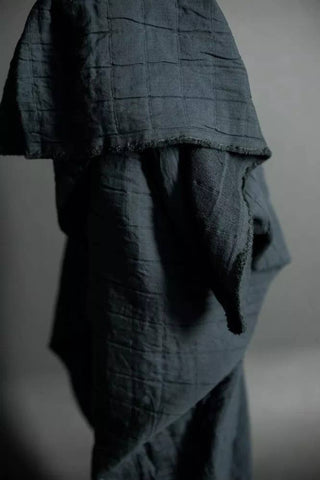 Moody Blue Jacquard Square Cotton