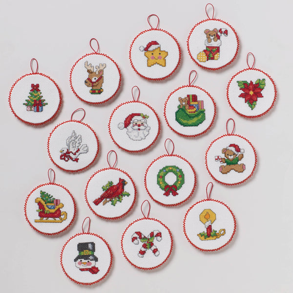 Bucilla Classic Christmas Cross Stitch set of 30