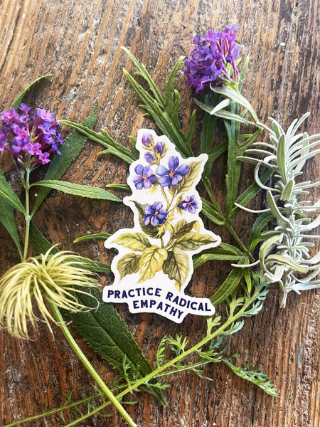 Practice Radical Empathy: Feminist Sticker