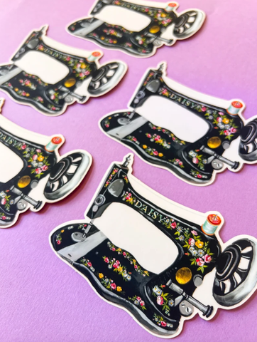 Vintage Sewing Machine Sticker