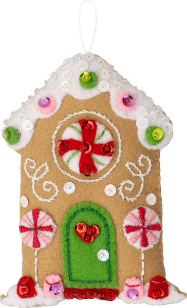 Bucilla ® Seasonal Felt Ornaments Kit - Candy Cottages