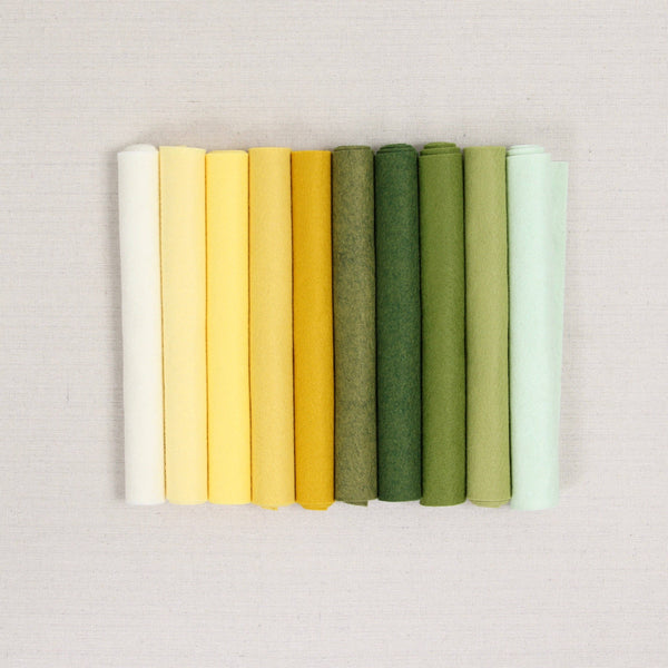 Wool Felt Sheets, Lemongrass