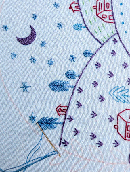Rolling hills embroidery kit