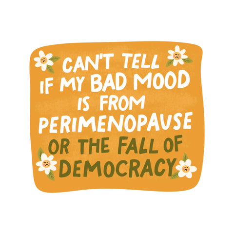 Women Politics Perimenopause High Quality Vinyl Sticker