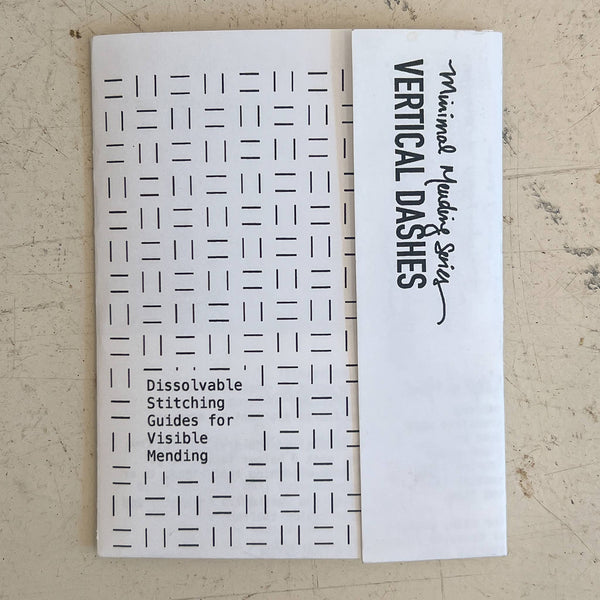 Vertical Dashes - Minimal Mending + Embellishment Transfer