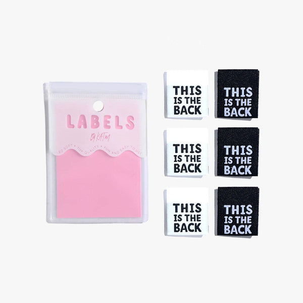 This is The Back Woven Sewing Labels |