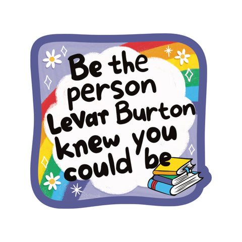 Book Role Model Nostalgia Rainbow High Quality Vinyl Sticker