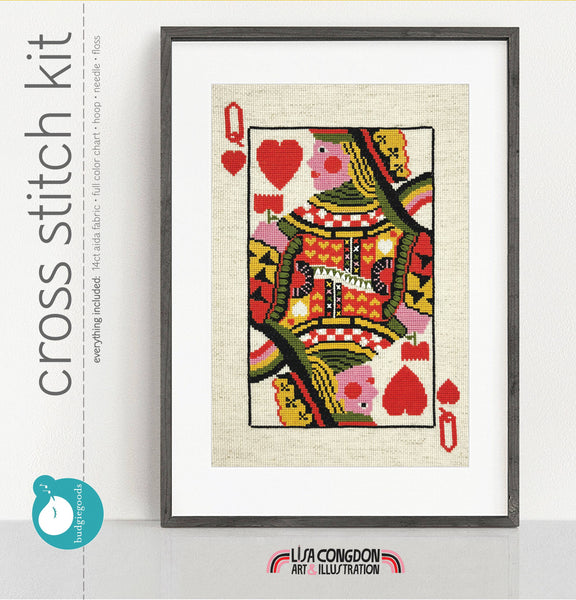 Queen of Hearts Cross Stitch Kit 