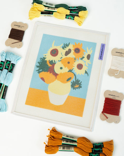 Van Gogh - Sunflowers Needlepoint Kit