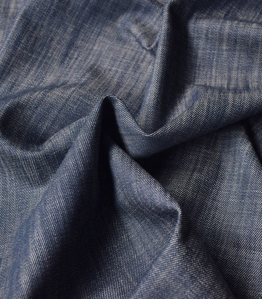 Navy blue denim fabric -- Cousette