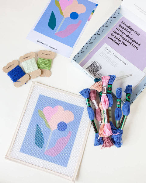 Floral Study 2 Beginner Needlepoint Kit