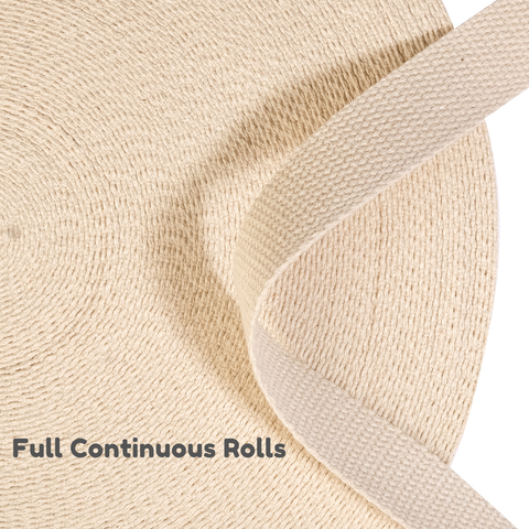 1.25 Inch Natural- Heavy Cotton Webbing Strap DIY