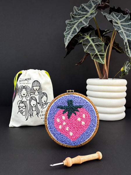 Strawberry by Kimberly Kight - Punch Needle Kit