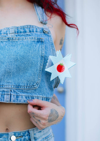Tomato Quilt Hair Claw  TPF x Chaos Magic Studio