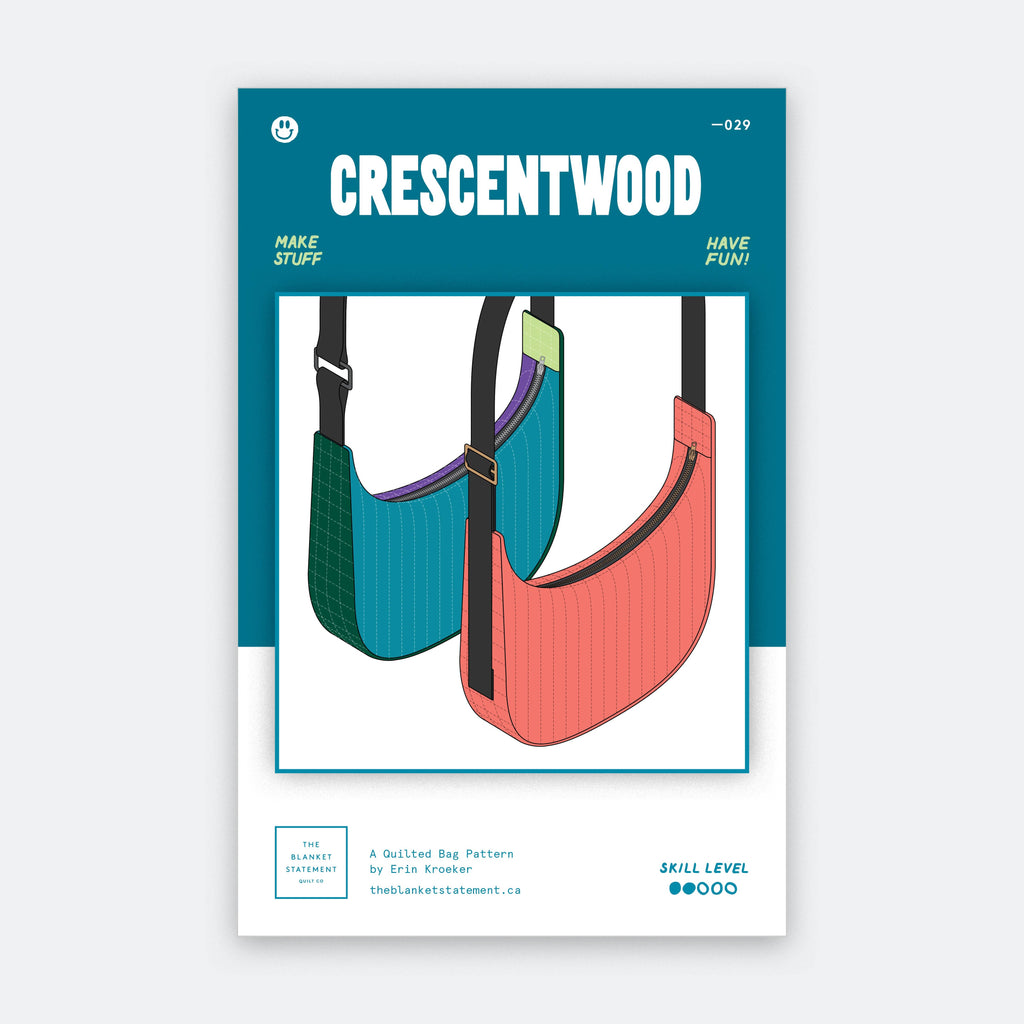 Crescentwood Quilted Bag Paper Pattern
