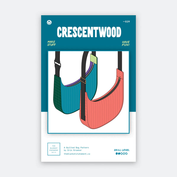 Crescentwood Quilted Bag Paper Pattern