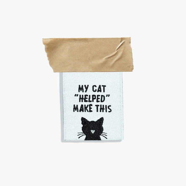 My Cat "Helped" Me Make This Woven Labels | KATM