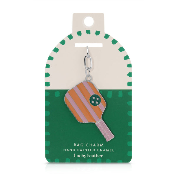 Enamel Bag Charm - Pickleball