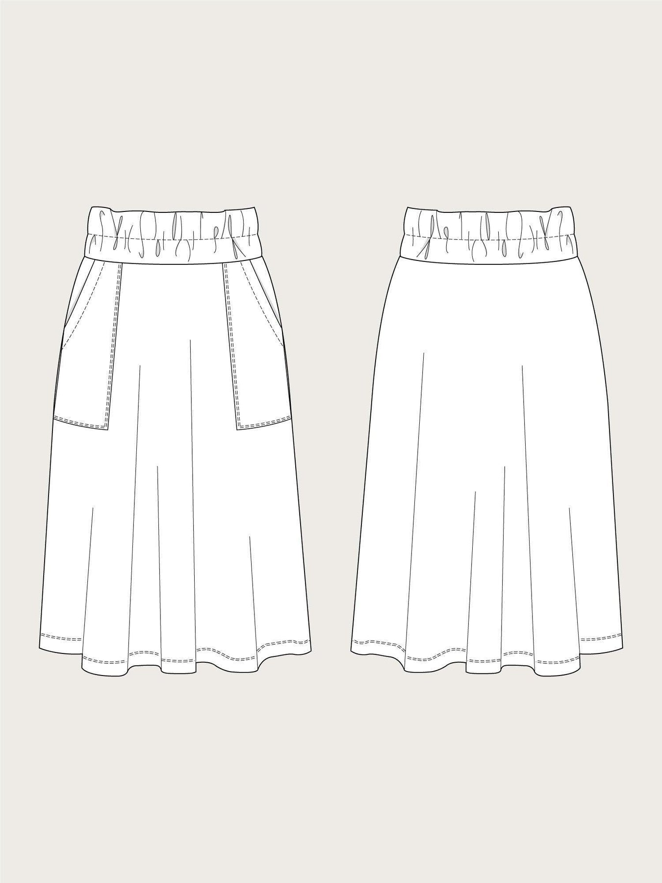 台湾発【STUDIO DOE】Bias Pleated Elastic Quarter Pants Skirt 08370__73957.1744365671.386.