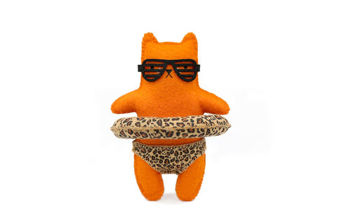 Leopard Cat Felt Doll Kit