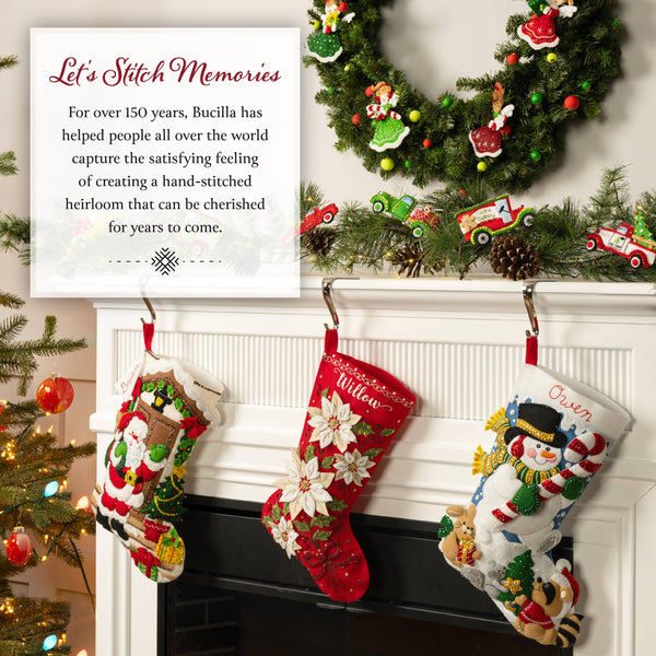 Bucilla ® Seasonal Felt Stocking Kit - Christmas Town