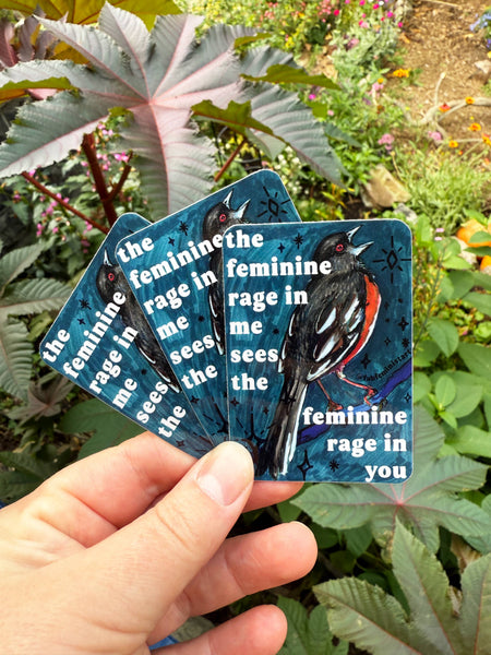 The Feminine Rage In Me: Feminist Sticker