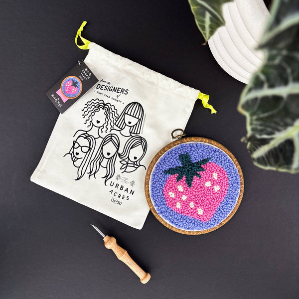 Strawberry by Kimberly Kight - Punch Needle Kit