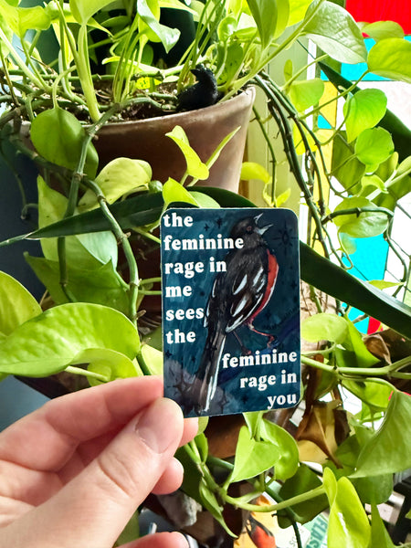 The Feminine Rage In Me: Feminist Sticker