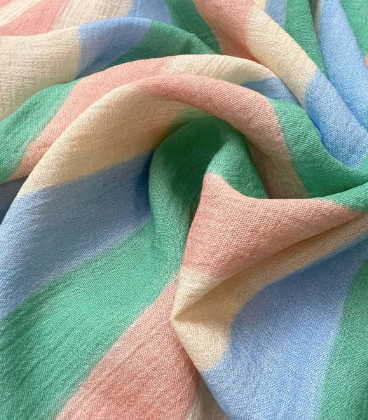 Viscose crepe - Sorbet stripe